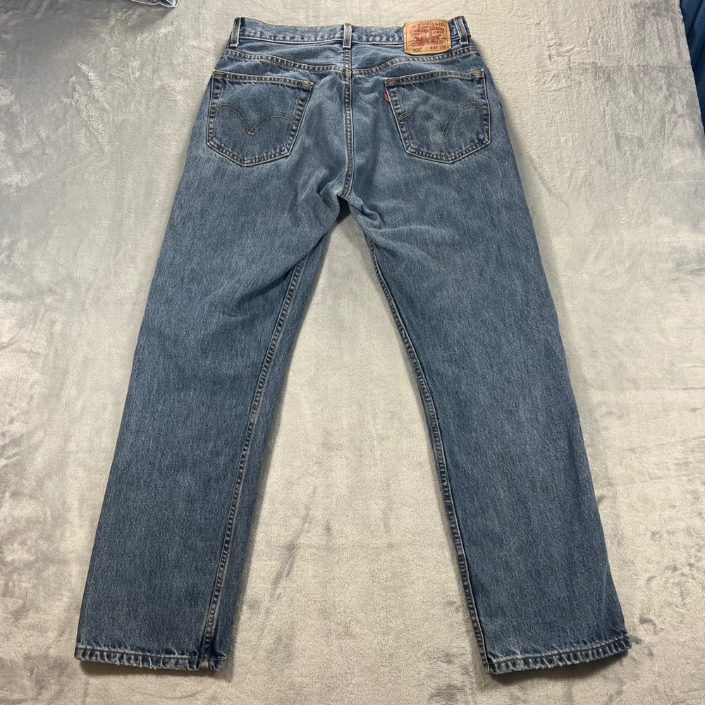 Vintage LEVIS'S 505 Jeans Mens 34x32 Regular Fit‎ Blue Medium Wash 2007 Y2K 00s